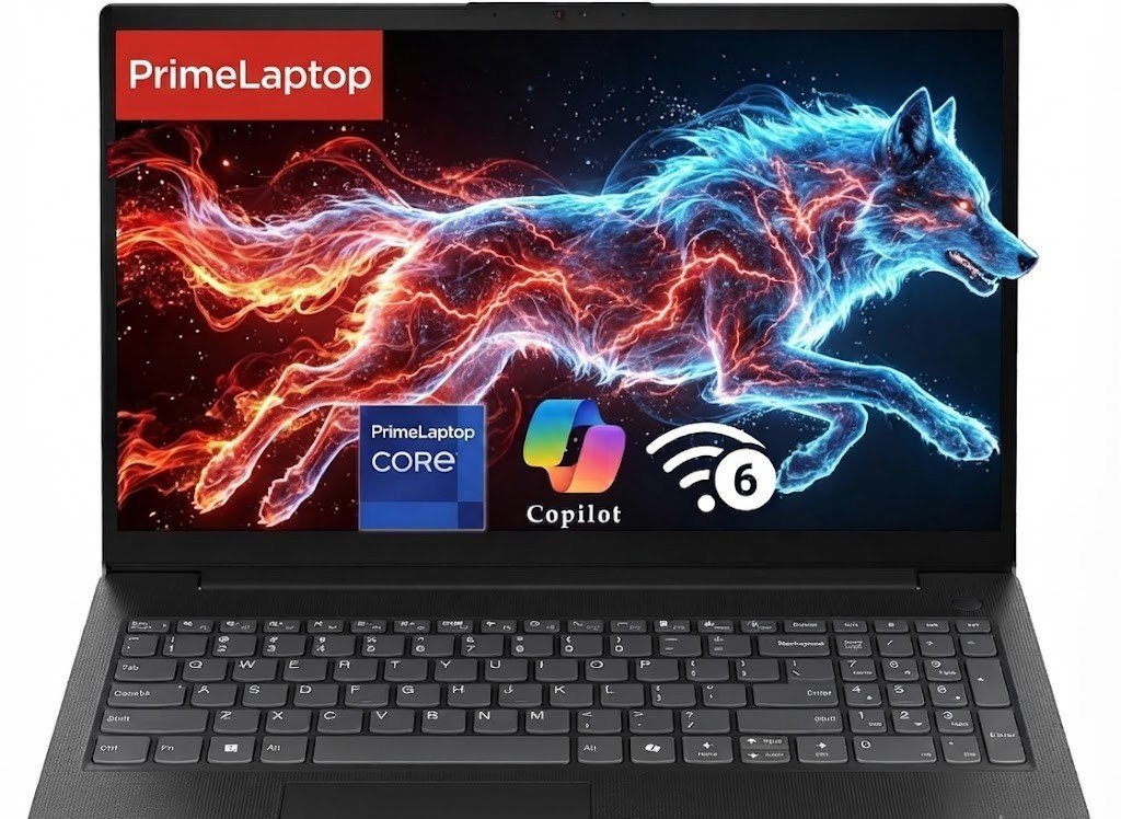 PrimeLaptop 15.6" Business Laptop, 2026 Edition, 8GB DDR5 256GB SSD, Win 11