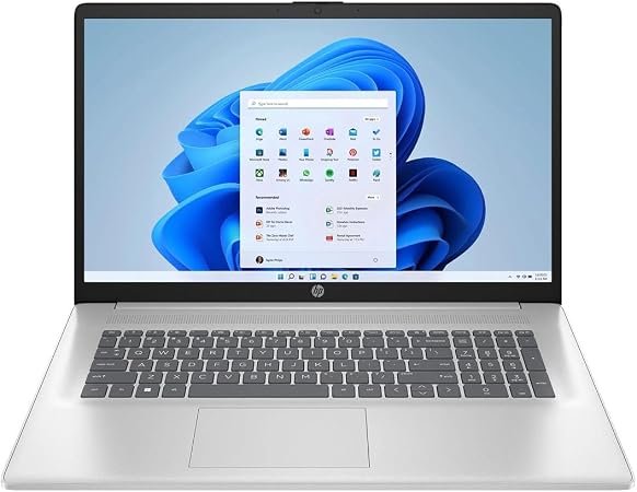 61Ez2KJKr5L._AC_SY450_ HP 17-cn3003dx 17.3" HD+ Laptop, Intel Core i3-N305 1.8GHz, 8GB RAM, 256GB SSD, Windows 11 Home, Natural Silver - Refurbished - Image 1