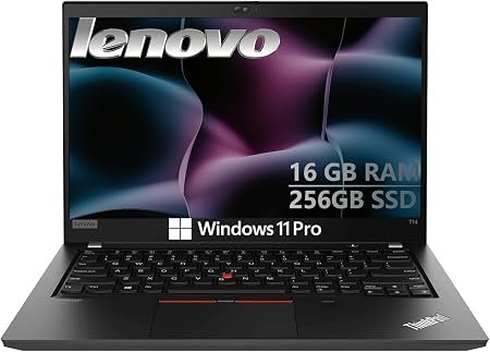61KDTKJLVBL._AC_SX450_ Lenovo Thinkpad T14 Business Laptop, 14in HD Display, Core i5-10310U, 16GB DDR4 RAM, 256GB SSD, Webcam, HDMI, Windows 11 Pro (Renewed) | HD Display, Core i5-10310U, 256GB SSD, Webcam, HDMI, Windows 11 Pro - Image 1